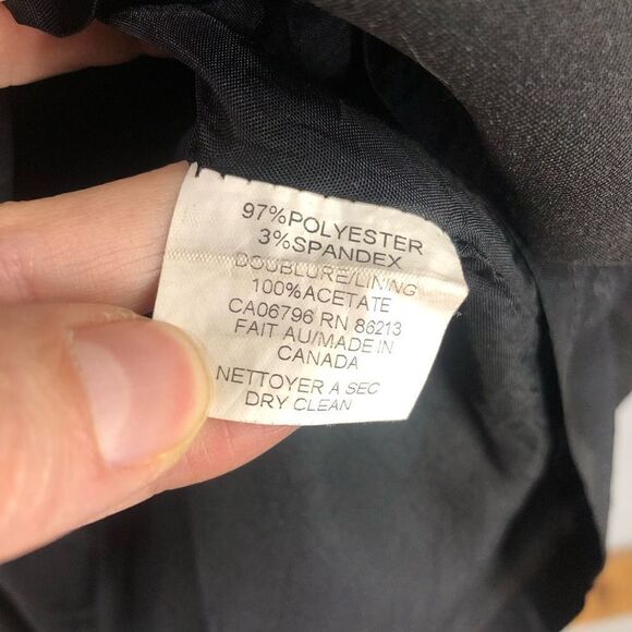 TRISTAN &‎ ISEUT Black Pencil Lined Skirt Sz 8 - Picture 4 of 5